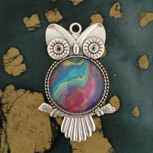 Handmade Owl Pendant Necklace